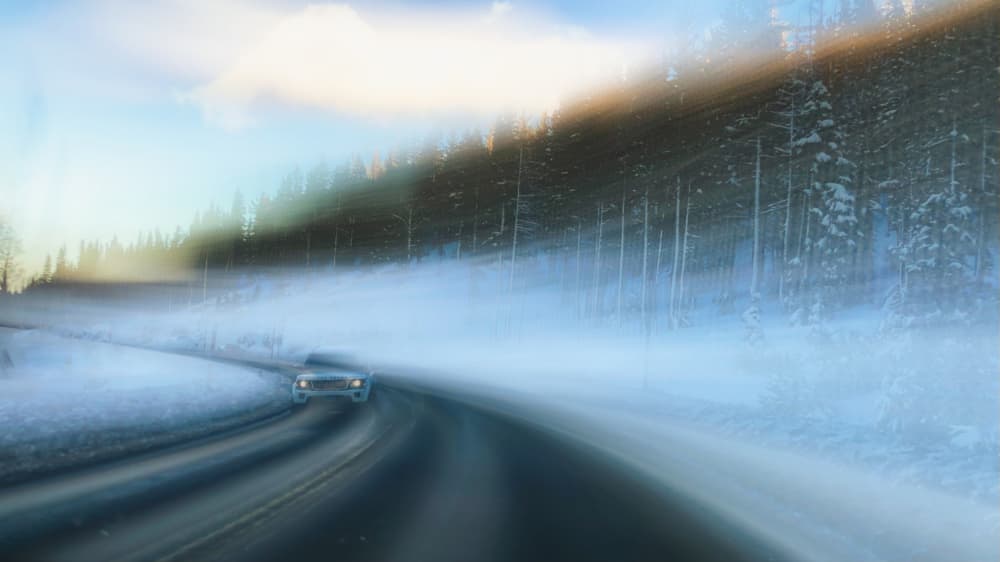 Winter Road Journey by Li Chen — canvas wall art