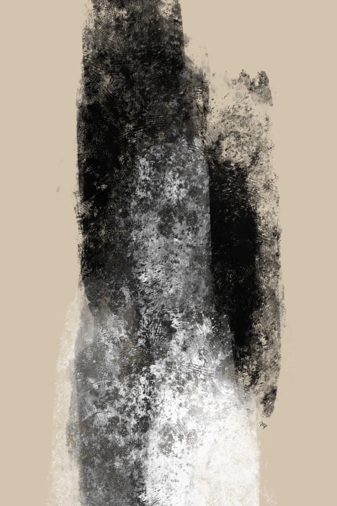 Abstract Black Texture by Martina — canvas wall art