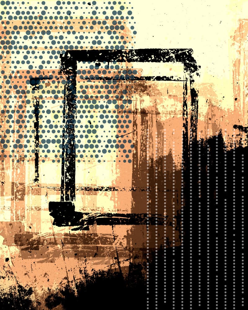 Grunge Frame Abstract by Petr Strnad — canvas wall art