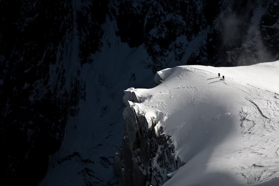 Alpine Ridge Ascent by Tristan Shu — canvas wall art