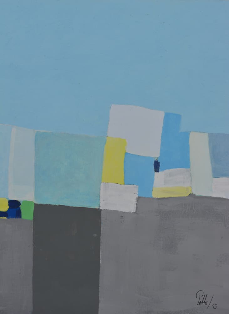 Abstract City Blocks by Mr PETTO — canvas wall art