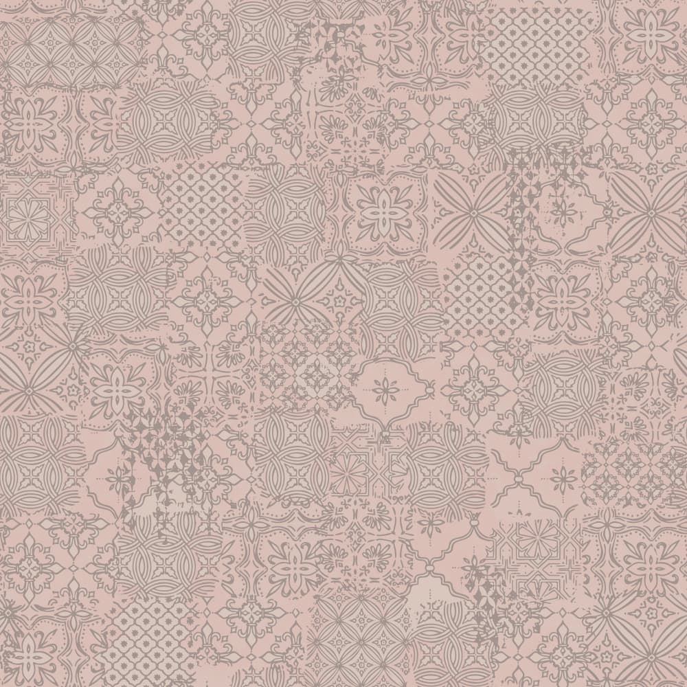 Vintage Rose Tile Pattern by Alexandra Weise — canvas wall art
