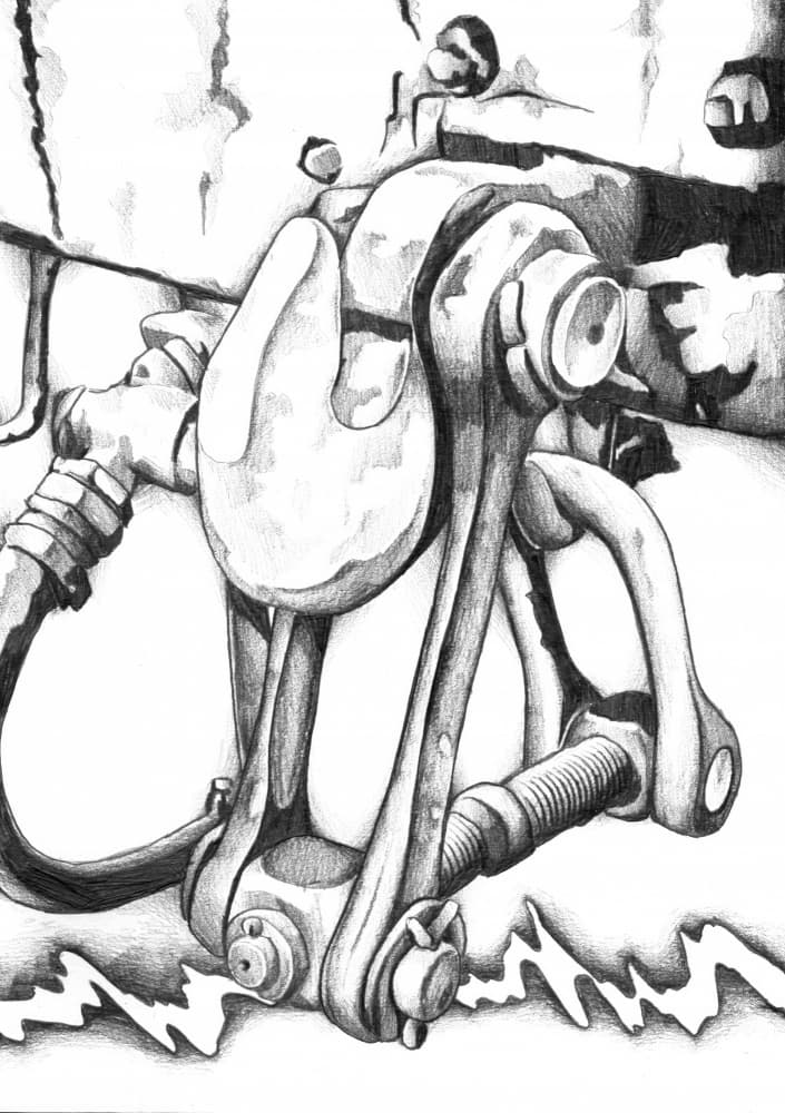 Industrial Shackle Assembly by Kulik — canvas wall art