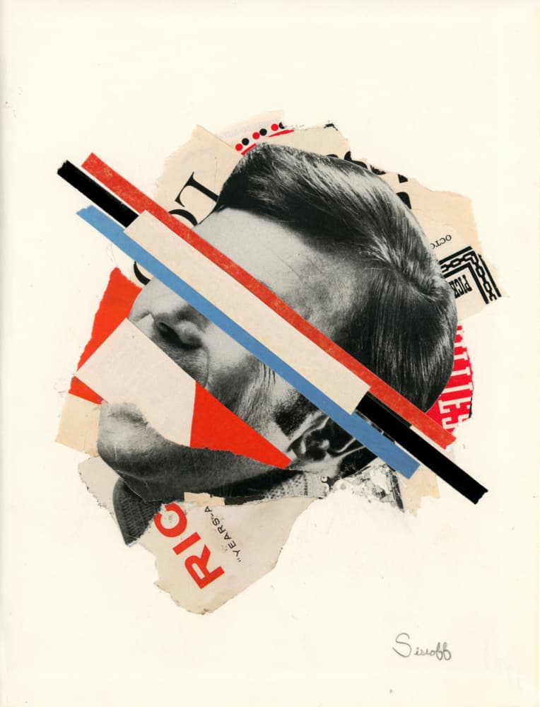 Deconstructed Portrait Collage by Mikhail Siskoff — canvas wall art