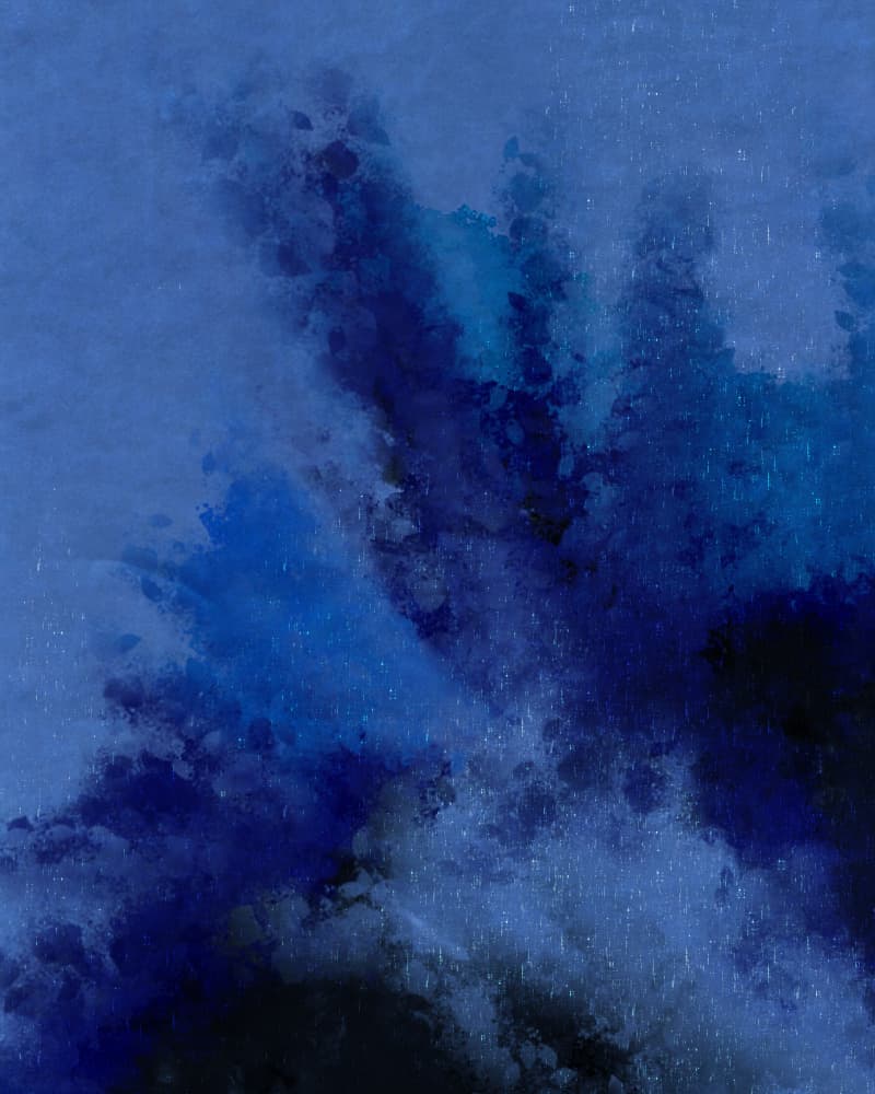Deep Blue Movement by Josie George — canvas wall art