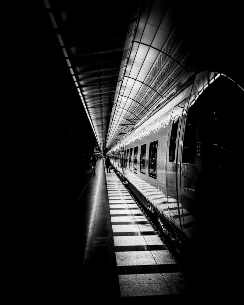 Subway Platform Light by Stefan Buder — canvas wall art