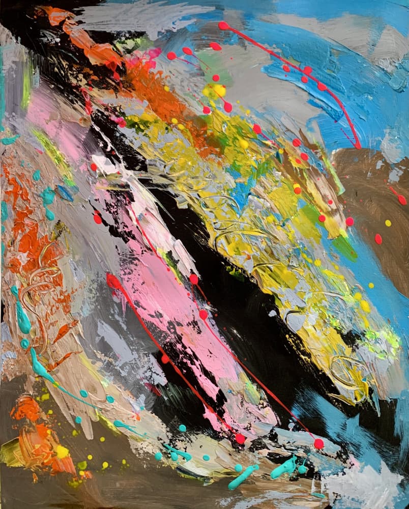 Bold Strokes of Color by Irene Chua — canvas wall art