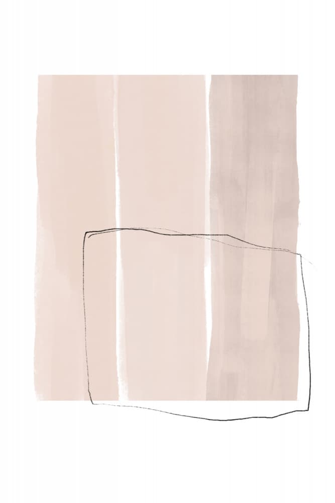 Delicate Black Line Sketch Overlay by uplusmestudio — canvas wall art