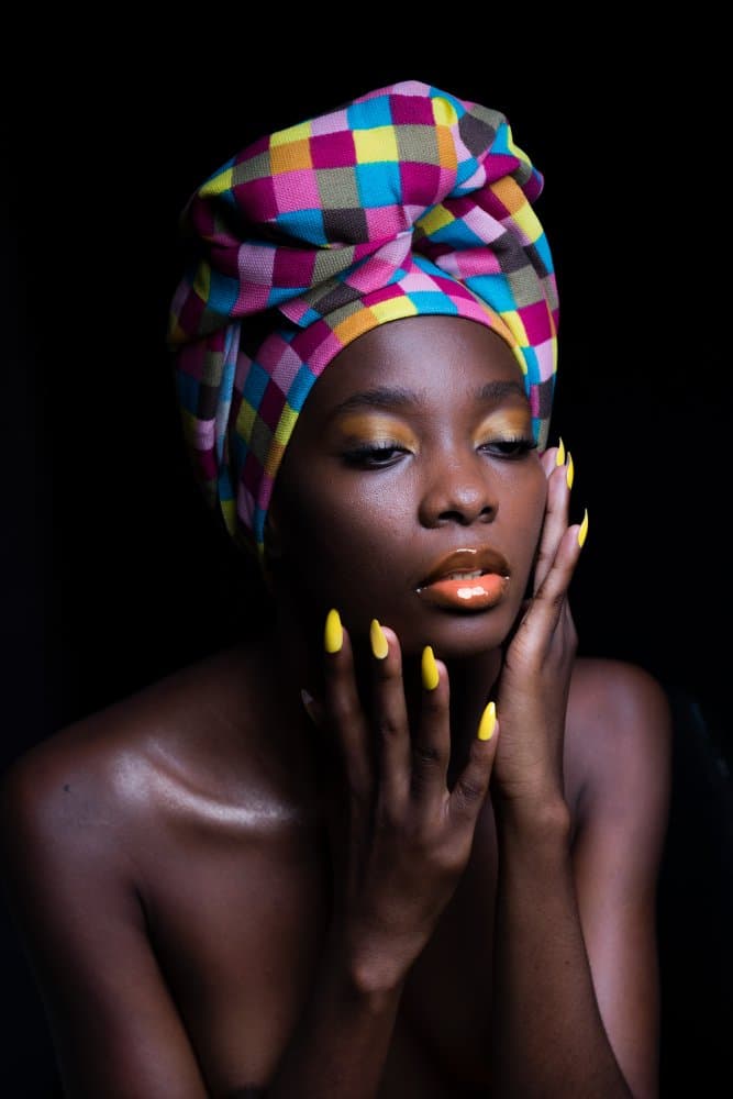 Vibrant Turban Portrait by Christian Kurz — canvas wall art