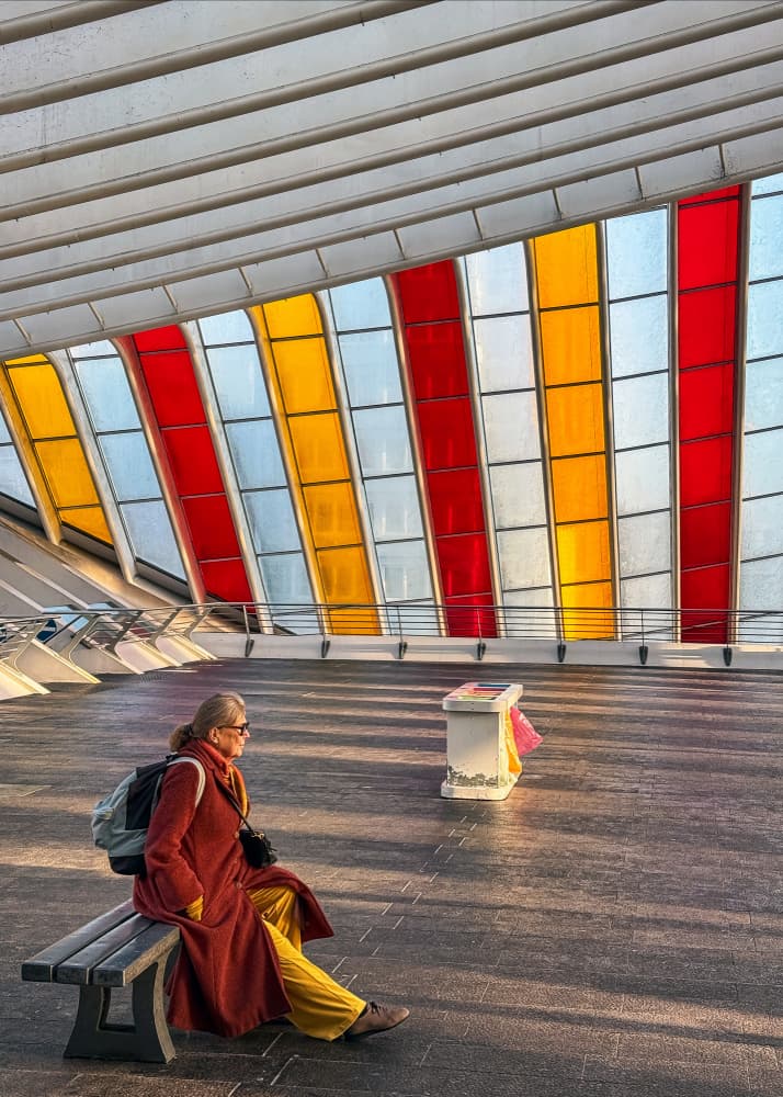 Woman in Vibrant Light by Lus Joosten — canvas wall art