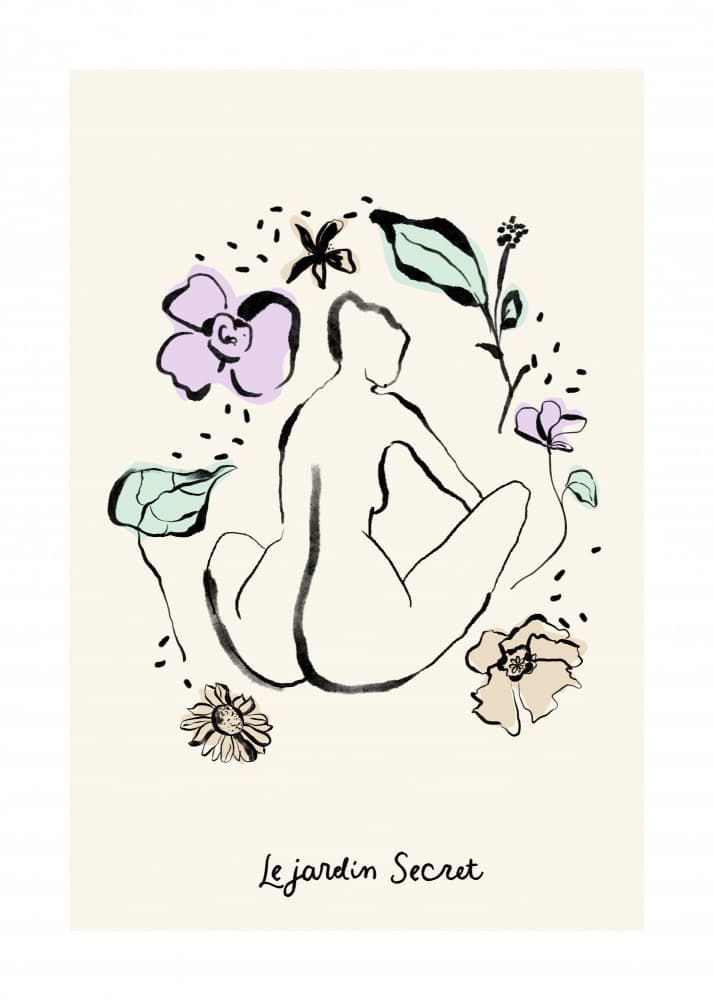 Secret Garden Nude by Treechild — canvas wall art