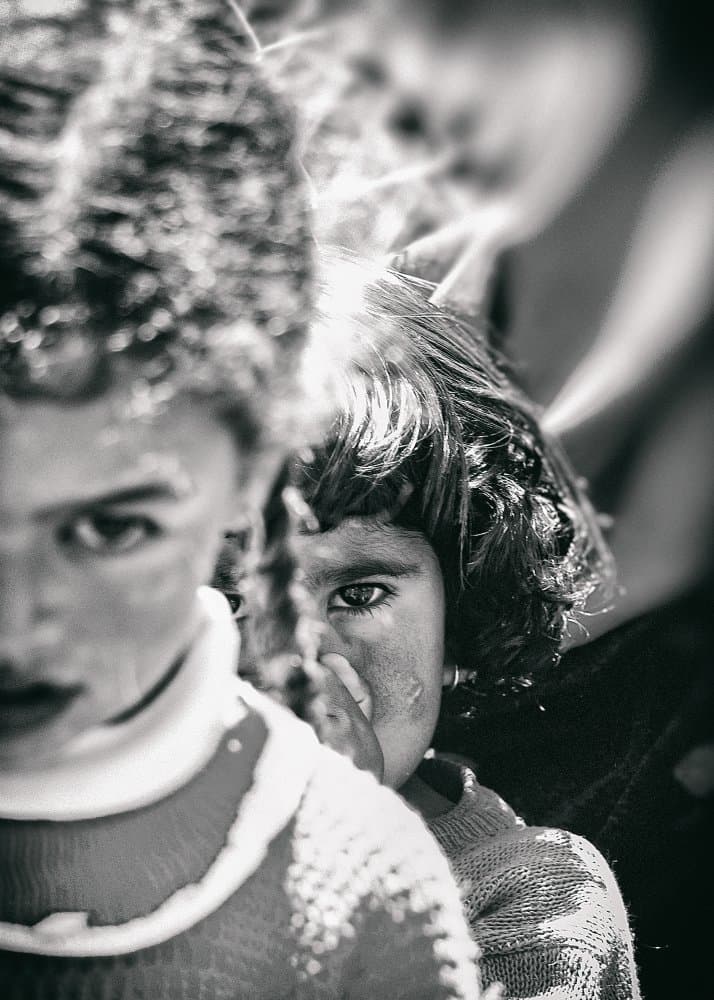 Young Girls' Gaze by Afshin Saeidinia — canvas wall art