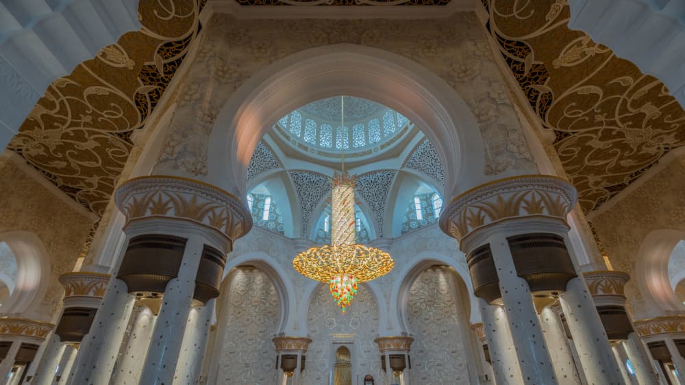 Ornate Mosque Chandelier by Mrinal Nath — canvas wall art