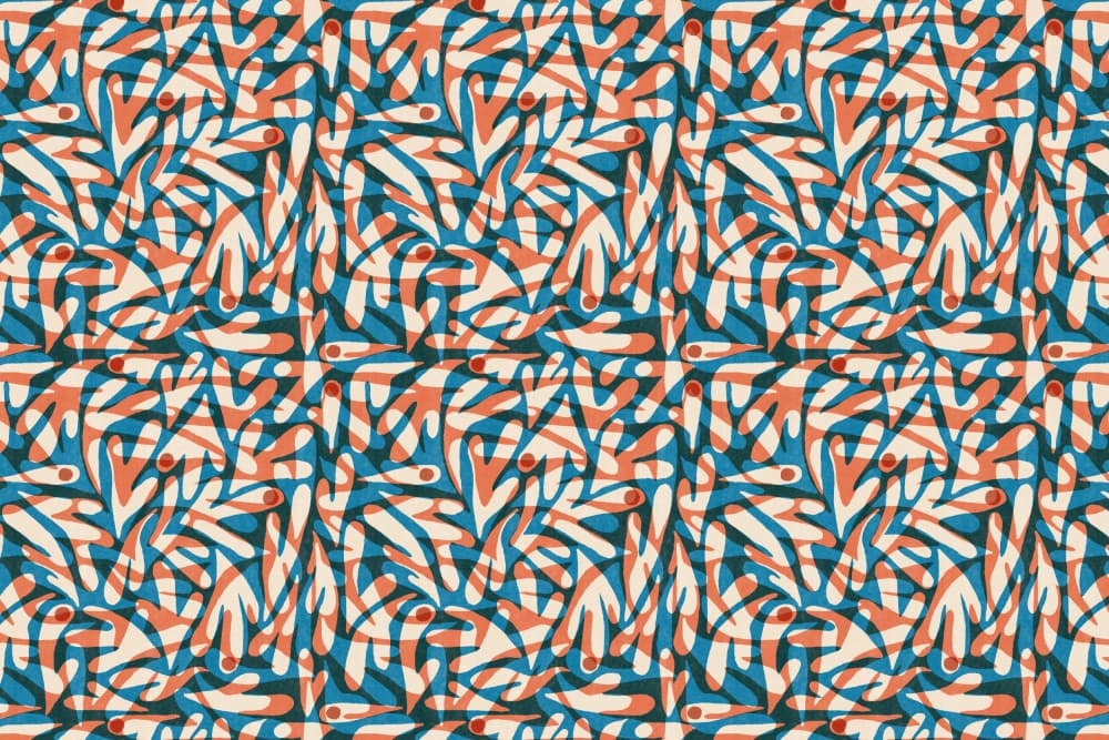 Cyanopatternno07 by Treechild — canvas wall art