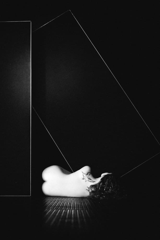Sculptural Form In Shadow by Ruslan Bolgov — canvas wall art
