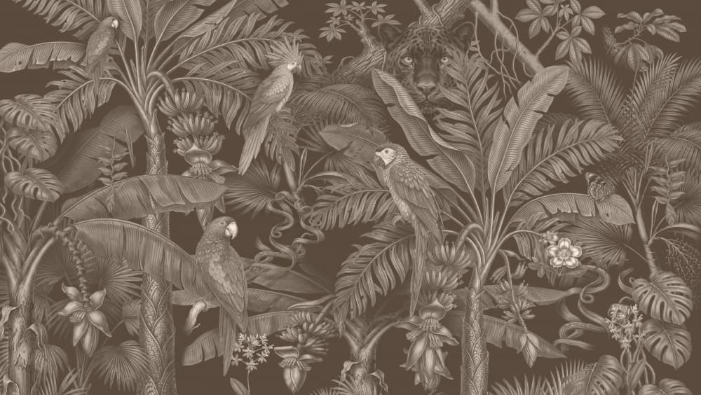 Tropical Jungle Wildlife by Dan Hobday — canvas wall art
