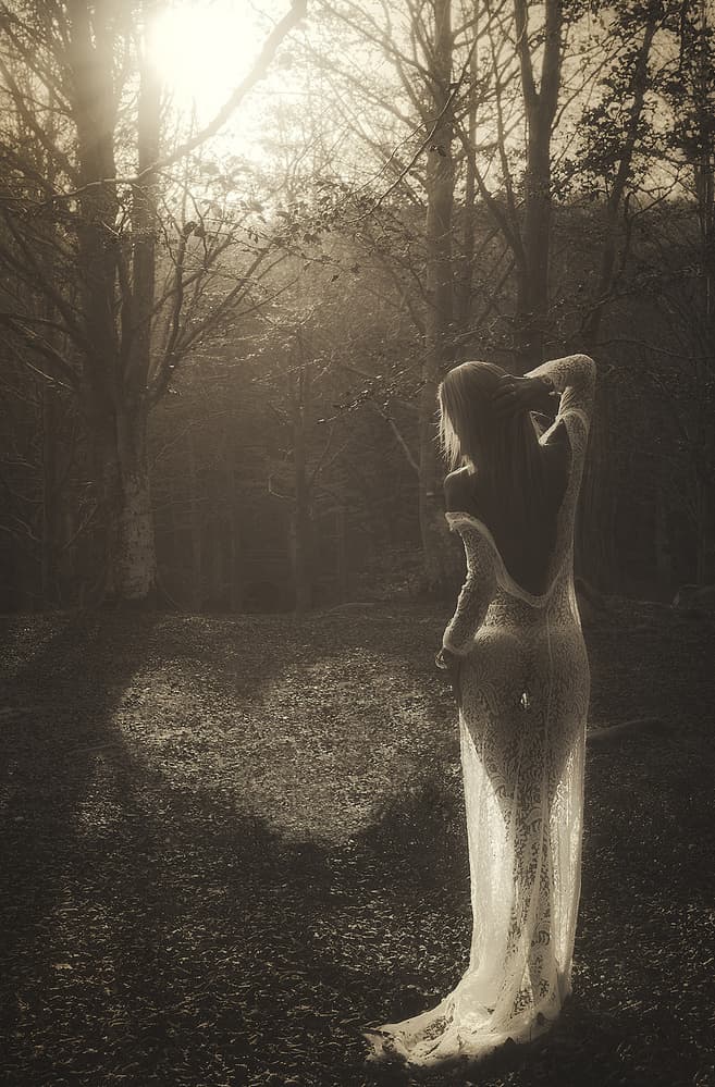Ethereal Forest Woman by Paolo Lazzarotti — canvas wall art