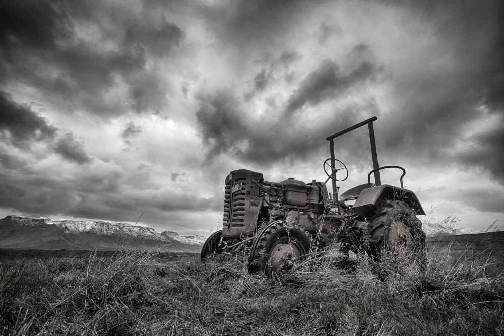 Dramatic Tractor Landscape by Þorsteinn H. Ingibergsson — canvas wall art
