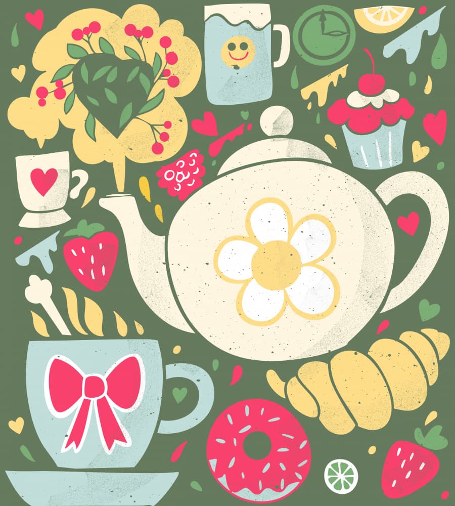 Tea Time Treats by Marika Barsrsind β canvas wall art