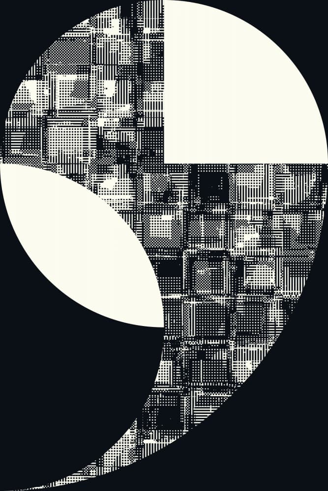 Geometric Textured Shape by Petr Strnad — canvas wall art