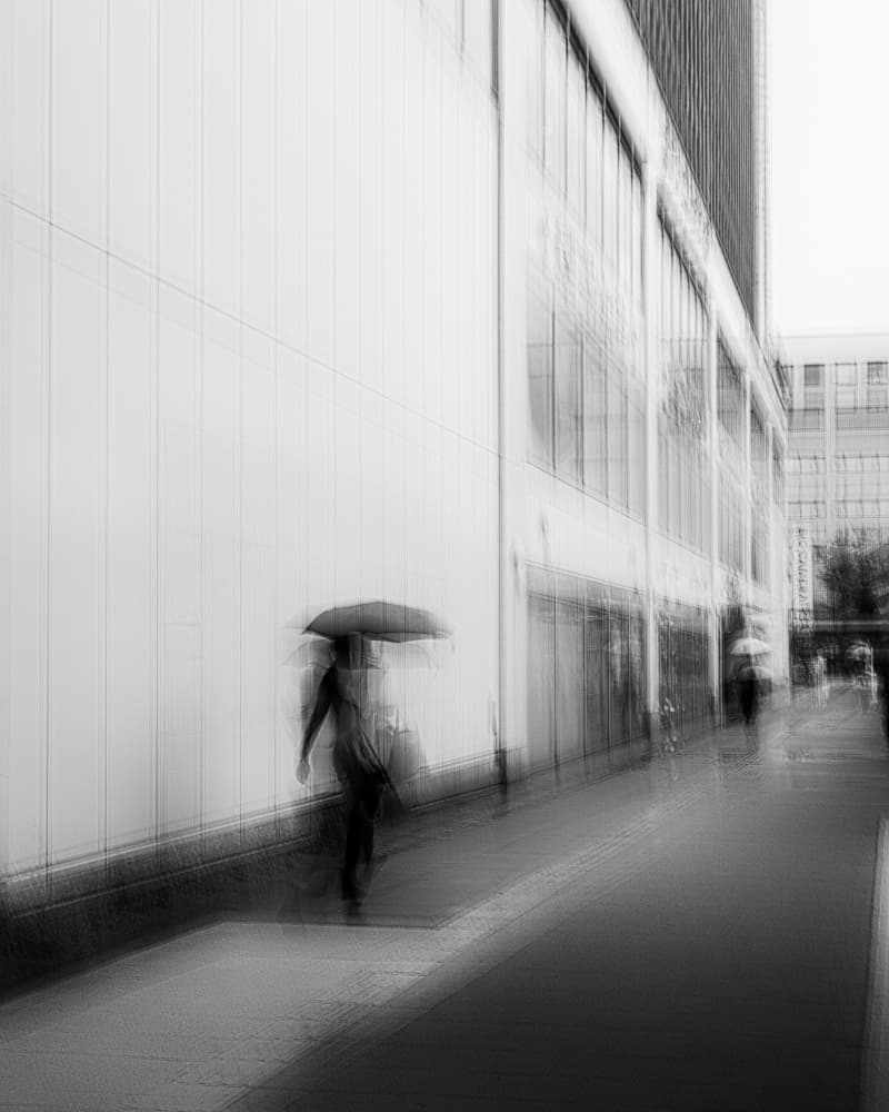 Blurred City Walk by Kenta Tamura — canvas wall art