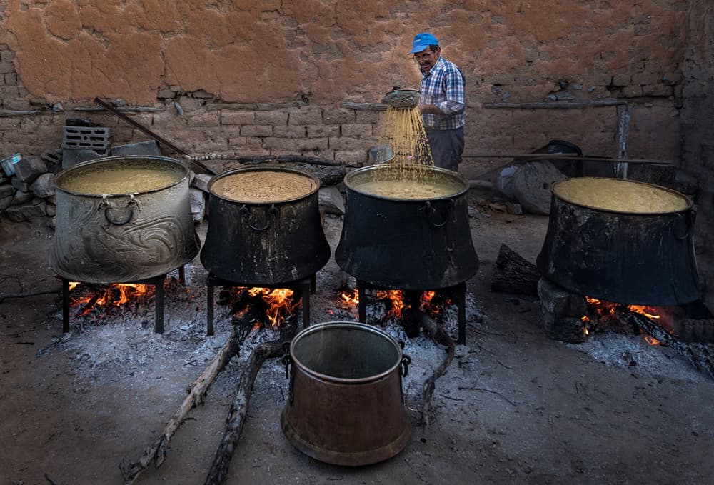 Traditional Outdoor Cooking by durmusceylan — canvas wall art