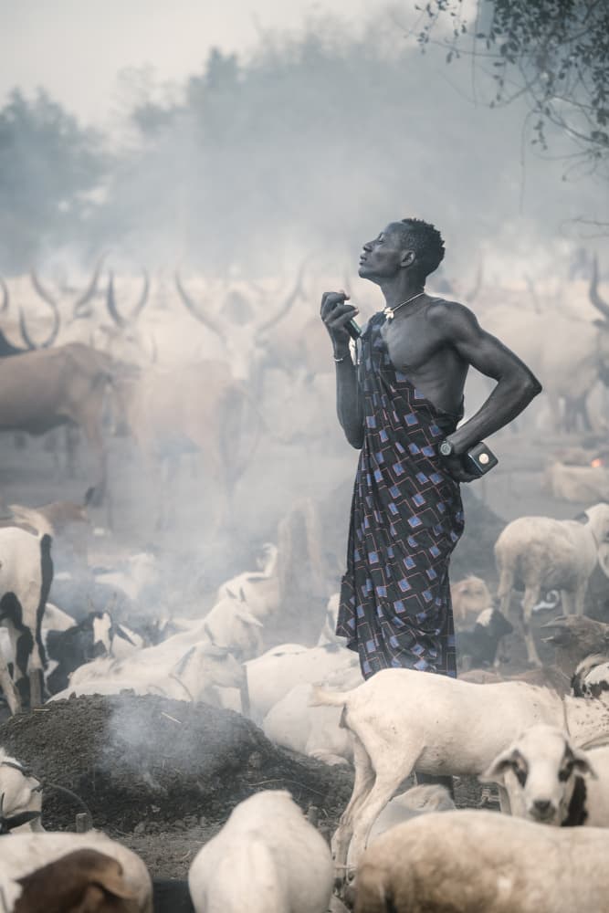 African Shepherd's Calm by Trevor Cole — canvas wall art