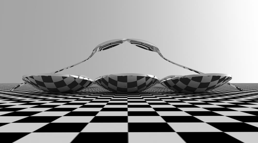 Metallic Spoons Checkerboard by Antonyus Bunjamin (Abe) — canvas wall art
