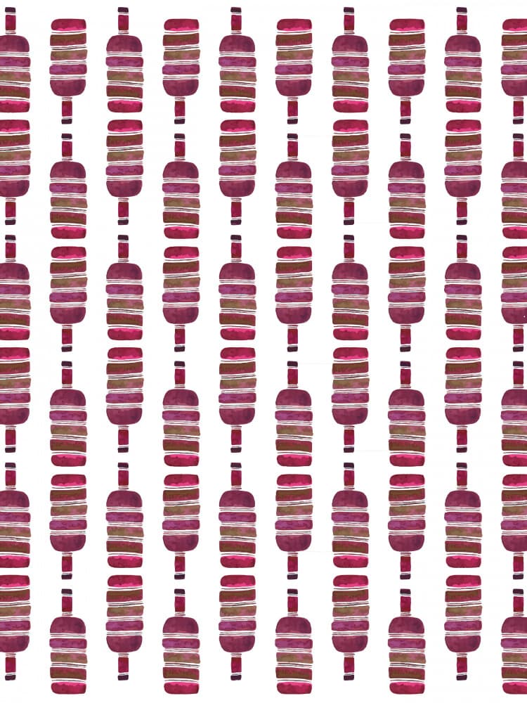 Maroon Abstract Pattern by Elizabeth C — canvas wall art
