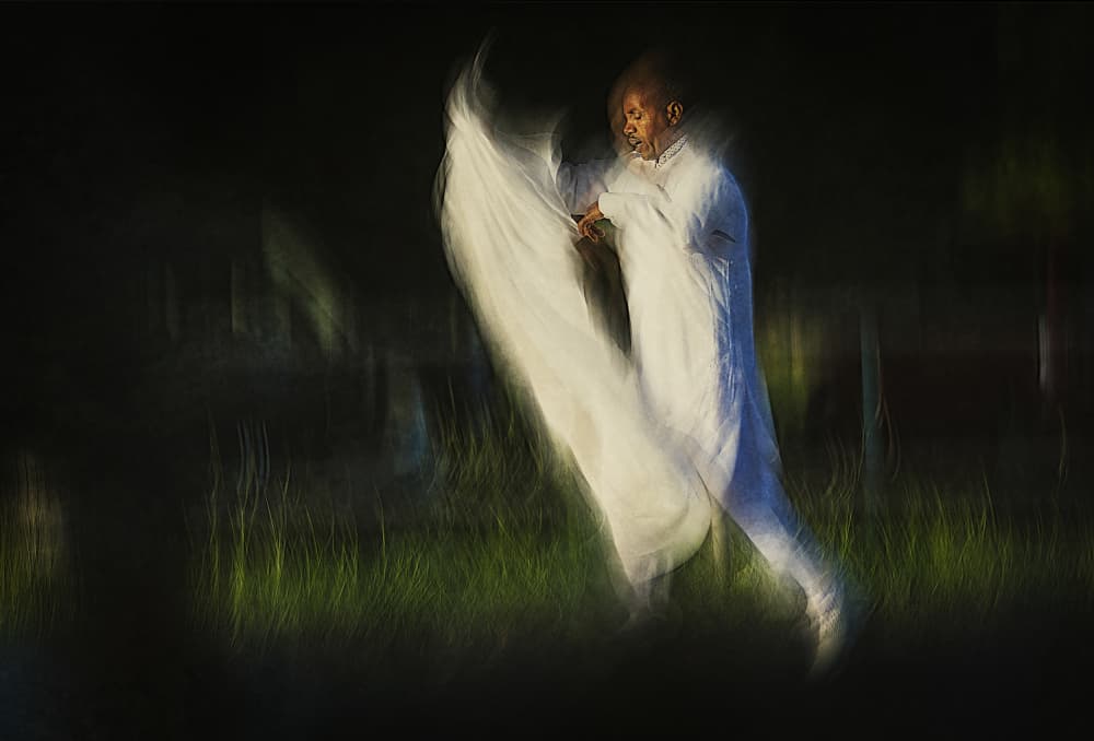 Graceful White Movement by Jan van der Linden — canvas wall art