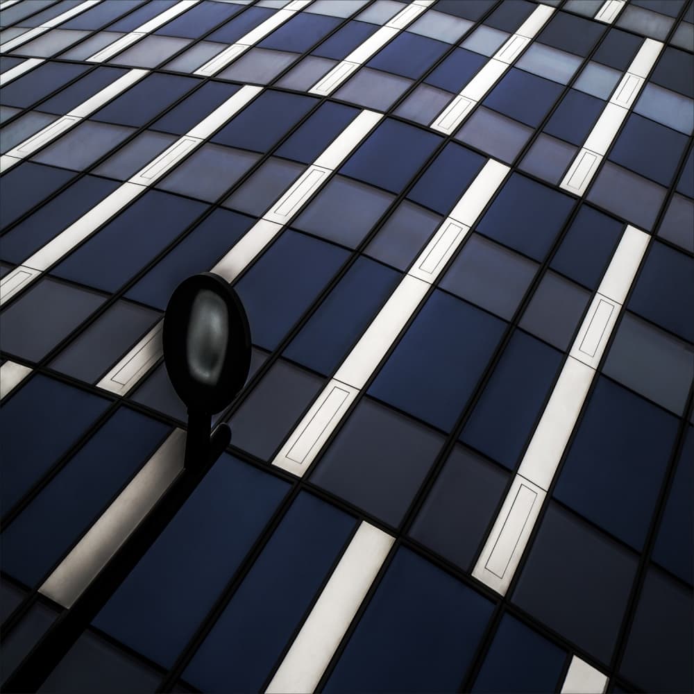 Urban Lamp Geometry by Gilbert Claes — canvas wall art