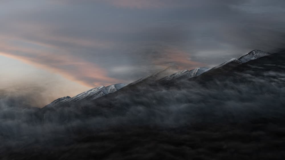 Misty Mountain Peaks by Patrick Dessureault — canvas wall art