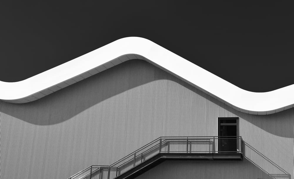 Modern Wavy Architecture by Arnon Orbach — canvas wall art