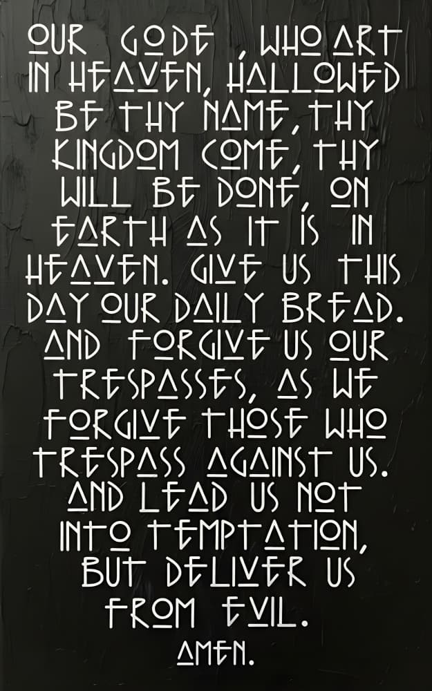 Spiritual Prayer Typography by HUGO — canvas wall art