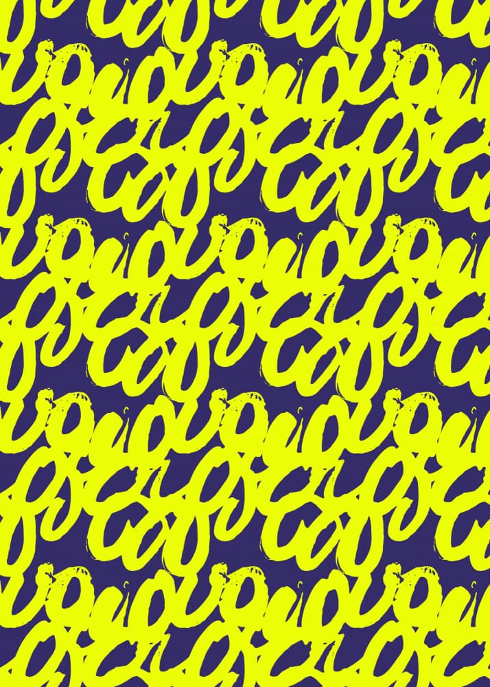 Vibrant Yellow Loops by RS LAB STUDIO — canvas wall art