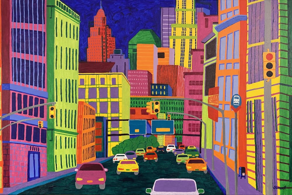 Somewhere in New York by Sue Graef — canvas wall art