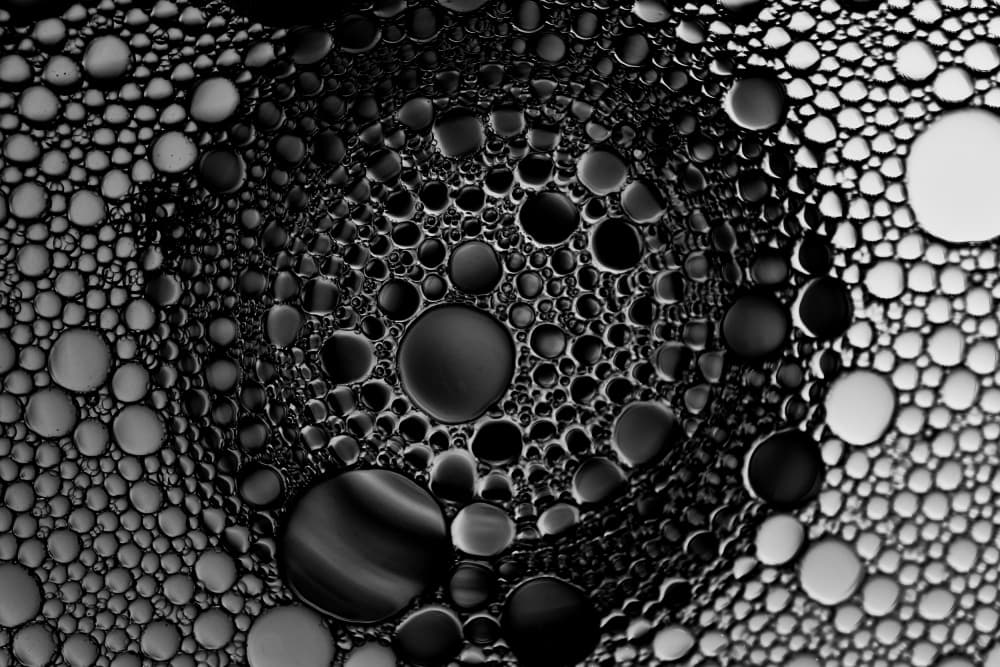 Swirling Liquid Bubbles by Vladislav Danilov — canvas wall art