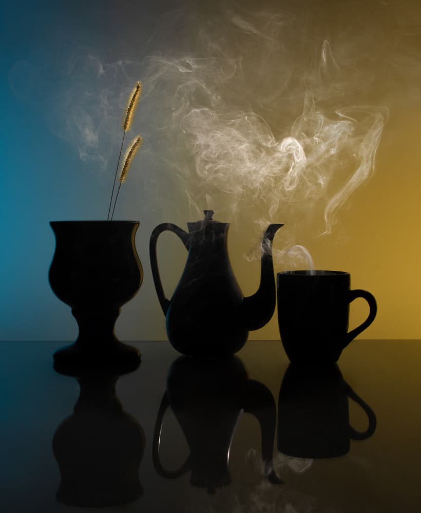 Warm Tea Still Life by Margareth Perfoncio — canvas wall art