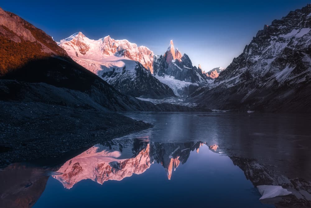 Majestic Mountain Reflection by Gu and Hongchao — canvas wall art