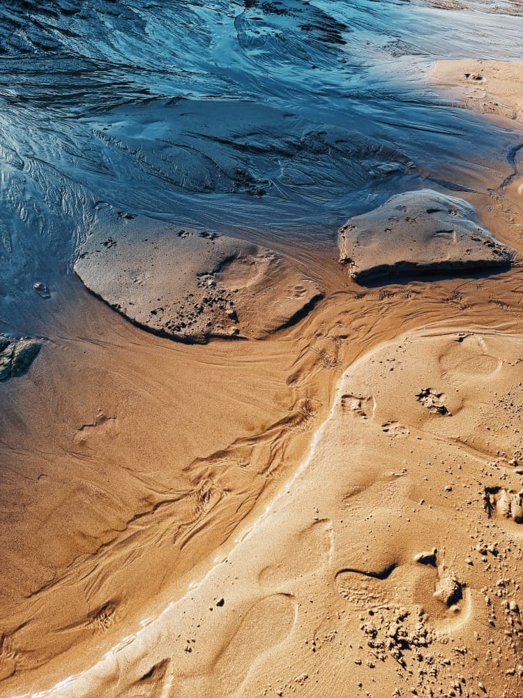 Abstract Sand Patterns by Javier Pardina — canvas wall art