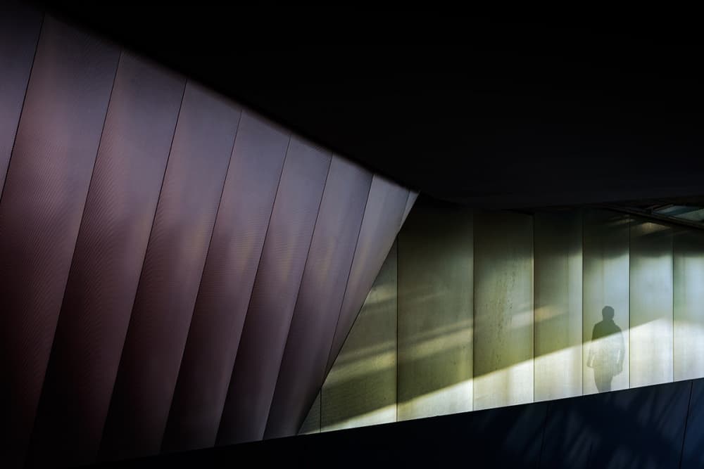Shadowed Man Modern Passage by Roberto Marini — canvas wall art