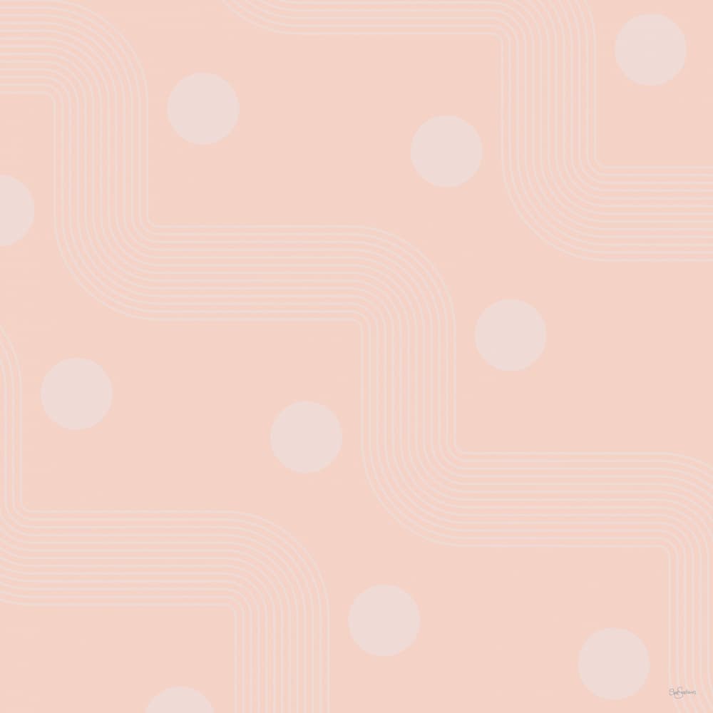 Peach Geometric Pattern by Sue Skellern — canvas wall art