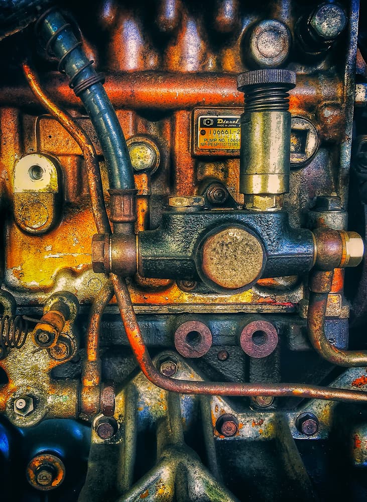 Weathered Industrial Details by Rooswandy Juniawan — canvas wall art