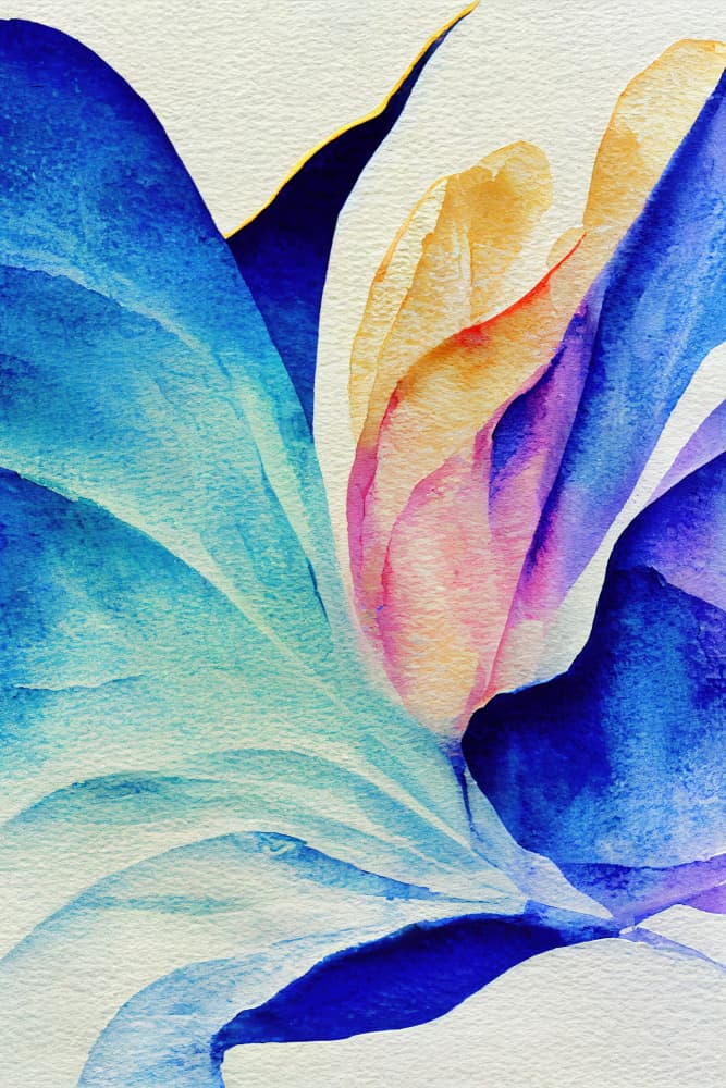 Vibrant Abstract Flower by Mauro — canvas wall art