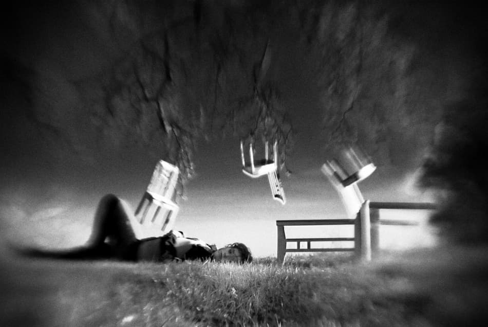 Falling Chairs Dream by Codrin Lupei — canvas wall art
