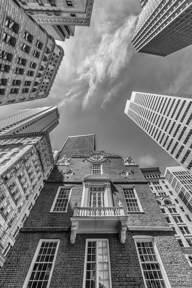 Historic Boston Skyscrapers by Melanie Viola — canvas wall art