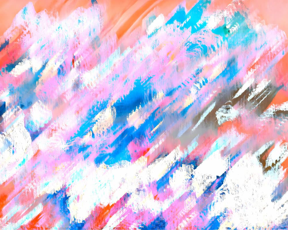 Vibrant Paint Strokes by Uma Gokhale — canvas wall art