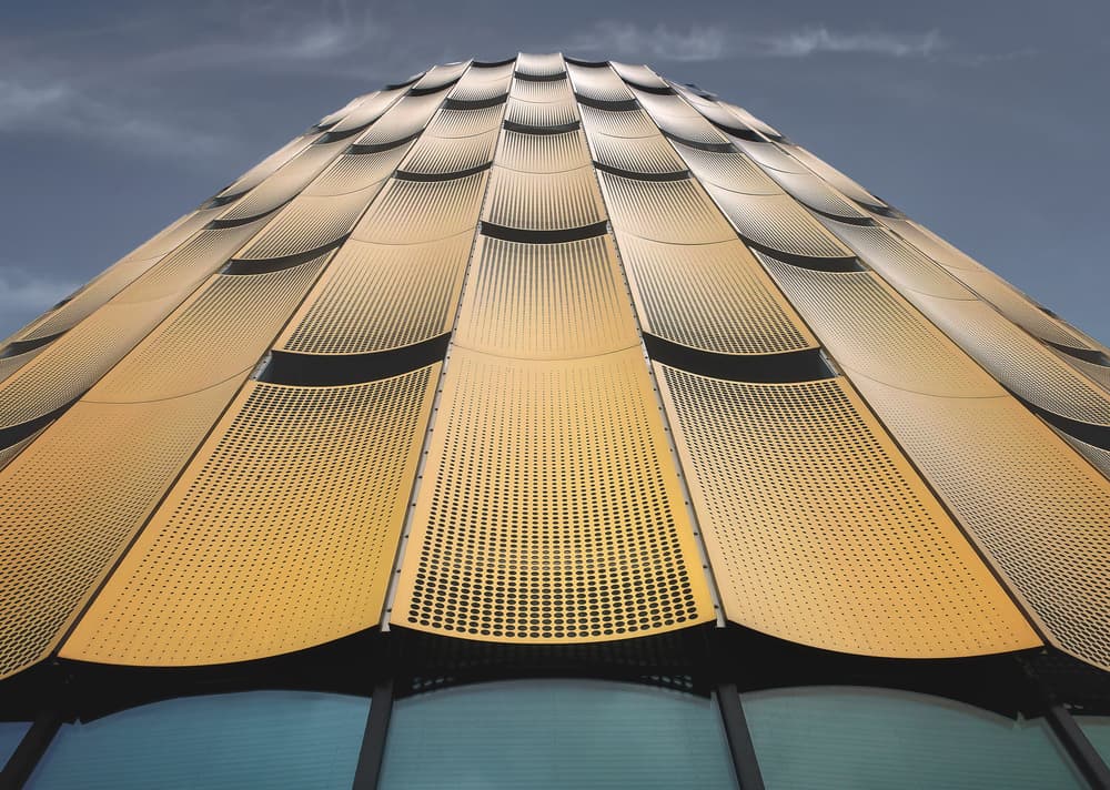 Golden Architectural Dome by Henk van Maastricht — canvas wall art