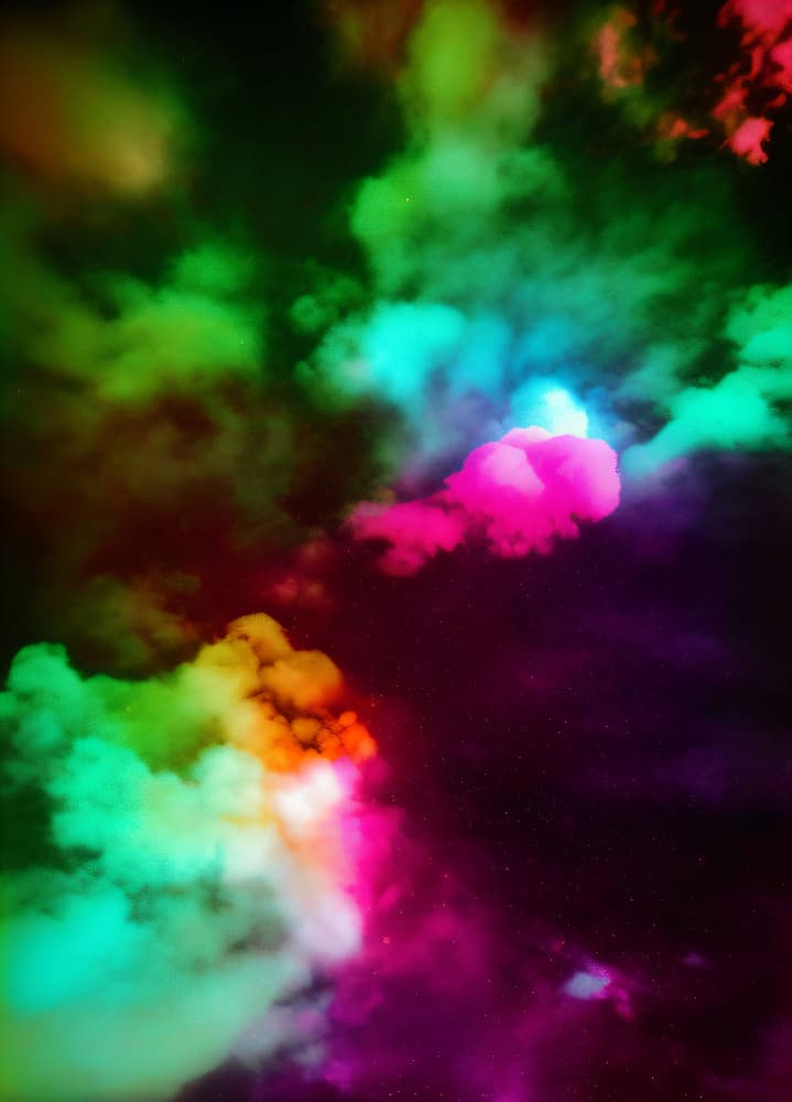 Neon Dream Clouds by Cicero Spin — canvas wall art