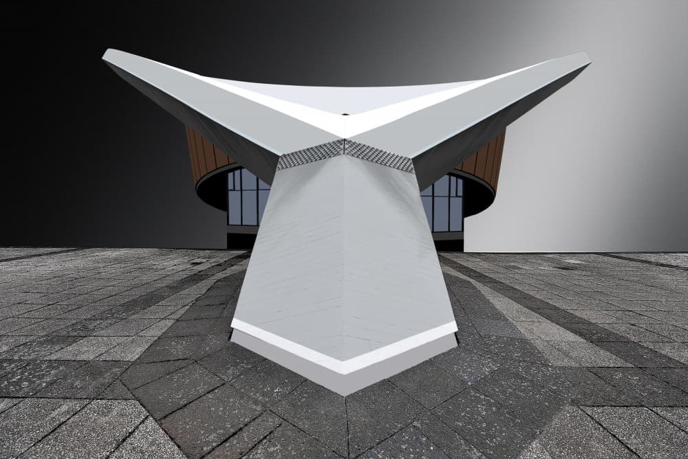 Modern Geometric Architecture by Jorge Pimenta — canvas wall art